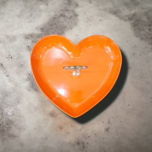 Double Decker Hearts Serving Stand Orange